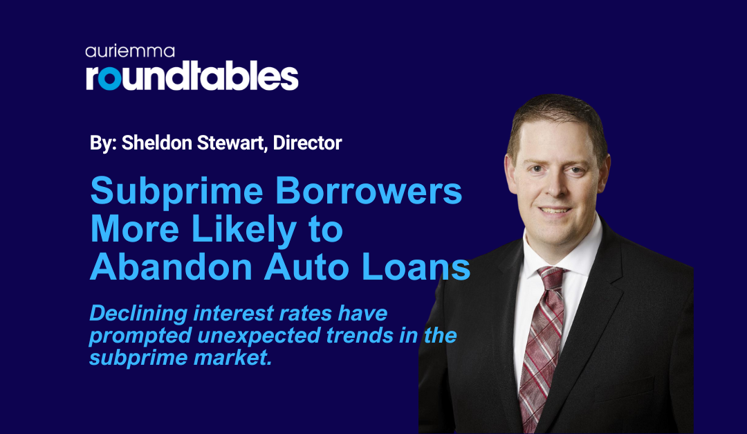Subprime Borrowers More Likely to Abandon Auto Loans How Lower