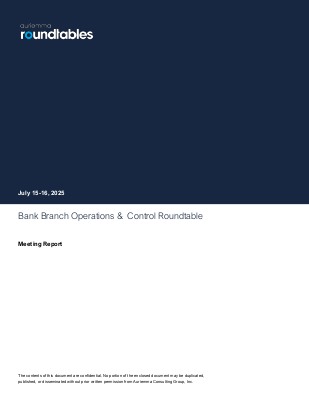 Bank Branch Ops. Redacted Meeting Report July 2025