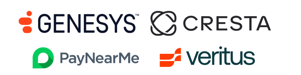 List of current Knowledge Partners for 2026 Customer Experience Summit: Genesys, Cresta.ai, PayNearMe, Veritus